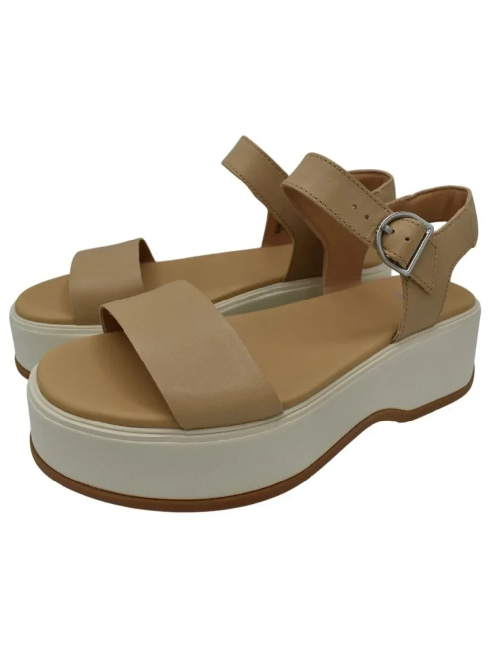 Sorel Womens Size 9 Dayspring Ankle Strap Honest Beige Platform‎ Sandals Shoes